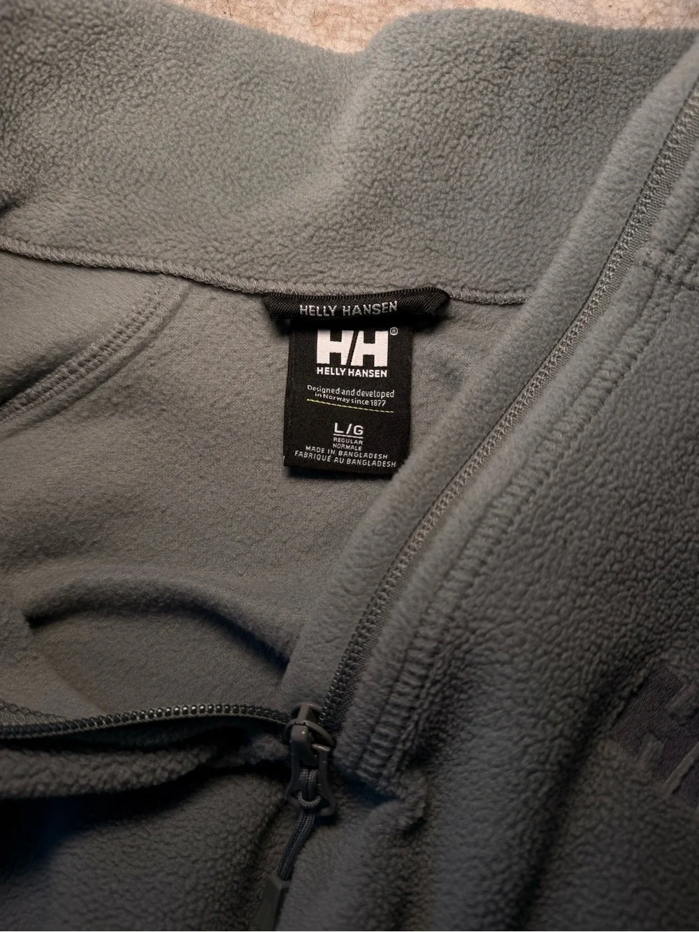 Helly Hansen Men's Quarter-Zip Fleece Pullover - Gray